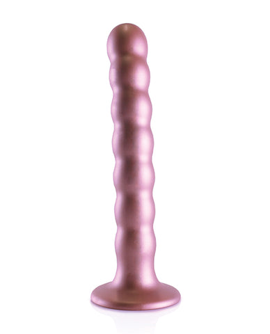 Shots Ouch 6.5" Beaded G-spot Dildo - Rose Gold