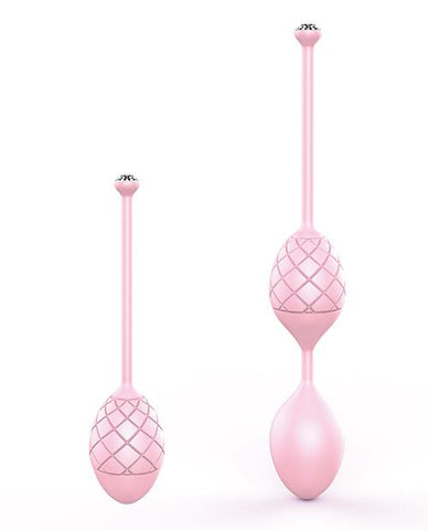Pillow Talk Frisky Luxurious Pleasure Balls W/Swarovski® Crystal-Sexual Enhancers-B.M.S. Enterprises-Slightly Legal Toys
