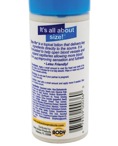 Size Rx Lotion - 2 Oz Bottle-Sexual Enhancers-Body Action Products-Slightly Legal Toys