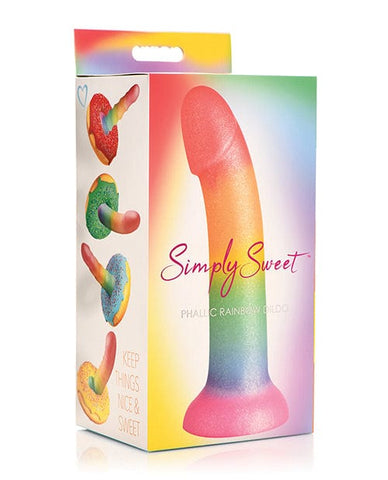 Simply Sweet 6.5" Phallic Rainbow Dildo