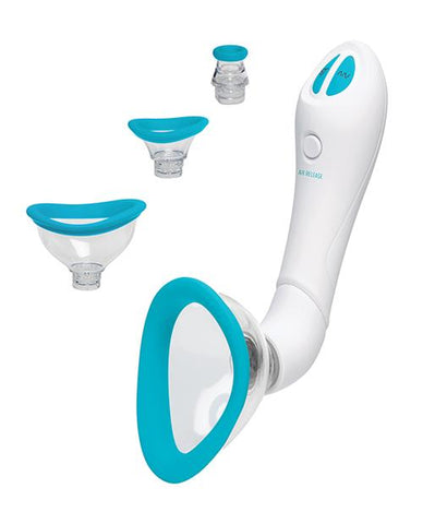 Bloom Intimate Body Pump Automatic Vibrating Rechargeable - Slightly Legal Toys - Bloom Intimate Body Pump Automatic Vibrating Rechargeable abs_plastic, Female Pumps, silicone, WH - White Doc Johnson