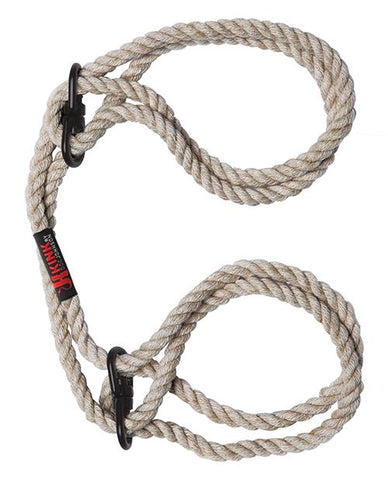 Kink Hogtie Bind & Tie Wrist Or Ankle Cuffs - 6 mm Hemp Rope
