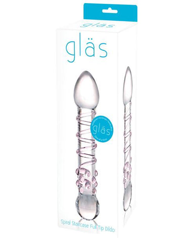 Glas Spiral Staircase Full Tip Glass Dildo - Slightly Legal Toys - Glas Spiral Staircase Full Tip Glass Dildo Box, Dildos - Glass, Glas, glass Electric Eel INC
