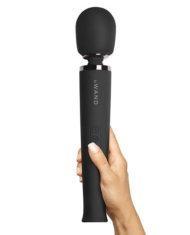Le Wand Rechargeable Massager - Black - Slightly Legal Toys - Le Wand Rechargeable Massager - Black abs_plastic, BK - Black, Box, Mitts And Tools, silicone Cotr INC