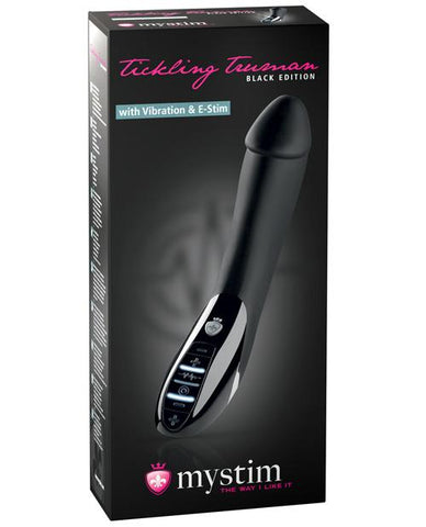 Mystim Tickling Truman w/Vibration & E-Stim - Black Edition - Slightly Legal Toys - Mystim Tickling Truman w/Vibration & E-Stim - Black Edition Electro Stim, silicone Mystim Gmbh