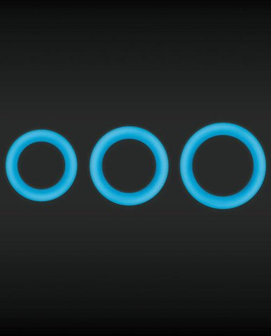 Firefly Halo Glow-in-the-Dark Cock Rings - Slightly Legal Toys - Firefly Halo Glow-in-the-Dark Cock Rings BL - Blue, Cockrings & Lassos, firefly, silicone Ns Novelties INC