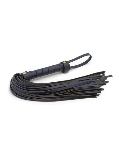 Bondage Couture Vinyl Flogger - Slightly Legal Toys - Bondage Couture Vinyl Flogger BL - Blue, Bondage Couture, metal, polyurethane_pu, Whips Ns Novelties INC