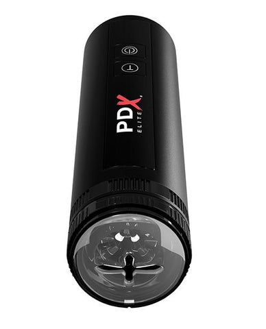 PDX Elite Moto Bator X Moderate Thrusting Speed - Slightly Legal Toys - PDX Elite Moto Bator X Moderate Thrusting Speed abs_plastic, BK - Black, Miscellaneous Masturbators - Vibrating, silicone, thermopla, Vibrating Masturbator Pipedream Products