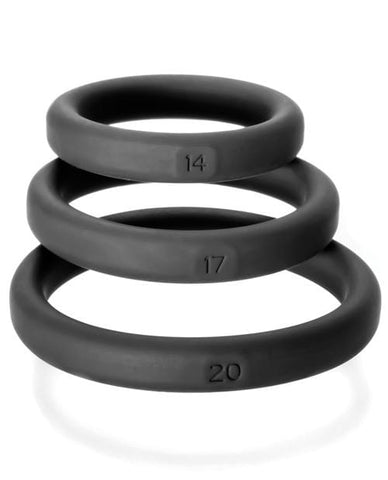 Perfect Fit Xact Fit 3 Ring Kit S - XL - Slightly Legal Toys - Perfect Fit Xact Fit 3 Ring Kit S - XL Cockrings & Lassos, silicone Perfect Fit Brand
