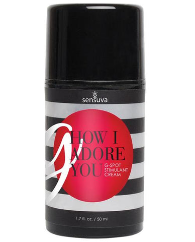 Sensuva G How I Adore You - 1.7 Oz - Slightly Legal Toys - Sensuva G How I Adore You - 1.7 Oz Bottle, Stimulus & Arousal Sensuva Valencia Naturals