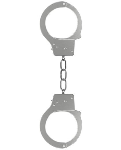 Shots Ouch Beginner Metal Handcuffs - Slightly Legal Toys - Shots Ouch Beginner Metal Handcuffs Hand Or Wrist Cuffs, metal, SV - Silver Shots America LLC