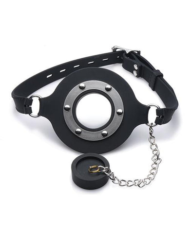 Master Series Pie Hole Silicone Feeding Gag - Slightly Legal Toys - Master Series Pie Hole Silicone Feeding Gag Ball Gags, Box, Etc, metal, silicone Xr LLC