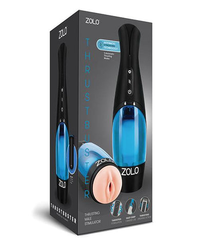 Zolo Thrust Buster - Thrusting Male Stimulator W-erotic Audio - Slightly Legal Toys - Zolo Thrust Buster - Thrusting Male Stimulator W-erotic Audio Box, IV - Ivory, Pussy Shaped Masturbators - Vibrating Xgen