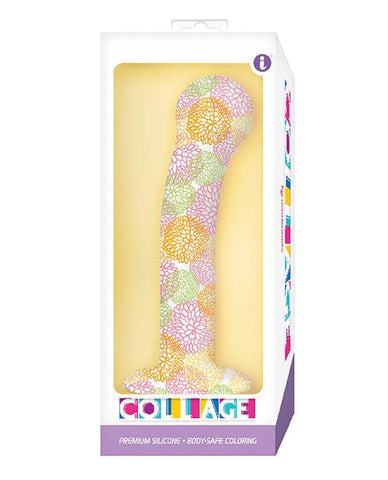 Collage G-Spot Premium Silicone Dildo - Body-Safe Coloring