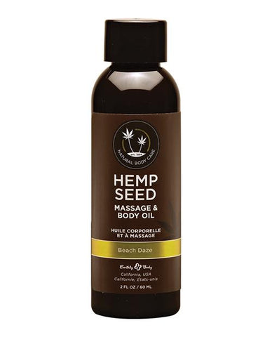 Hemp Seed Massage & Body Oil 2 Oz - Random Scent - Slightly Legal Toys - Hemp Seed Massage & Body Oil 2 Oz - Random Scent Slightly Legal Toys