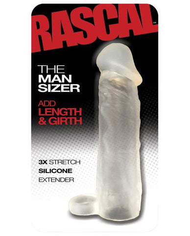 Boneyard Meaty 3X Stretch Silicone Extender - Slightly Legal Toys - Boneyard Meaty 3X Stretch Silicone Extender BK - Black, Clamshell, silicone, Sleeves Rascal Video LLC