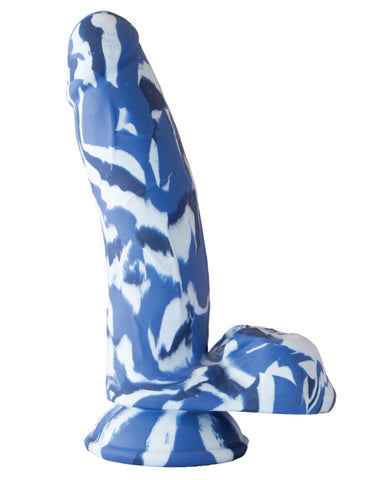 Major Dick Commando Dong - Camo-Dongs & Dildos-Si Novelties-Blue Camo-Slightly Legal Toys