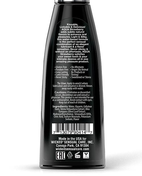 Wicked Sensual Care Aqua Waterbased Lubricant - Flavors-Lubricants-Wicked Sensual Care-Slightly Legal Toys