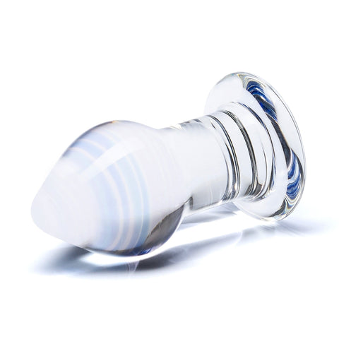 Glas Amethyst Rain Glass Butt Plug - Slightly Legal Toys - Glas Amethyst Rain Glass Butt Plug Butt Plugs - Glass, Glas, glass, Glass Butt Plug Electric Eel INC