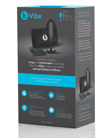 'b-vibe Weighted Snug Plug 5 - 350 G Black