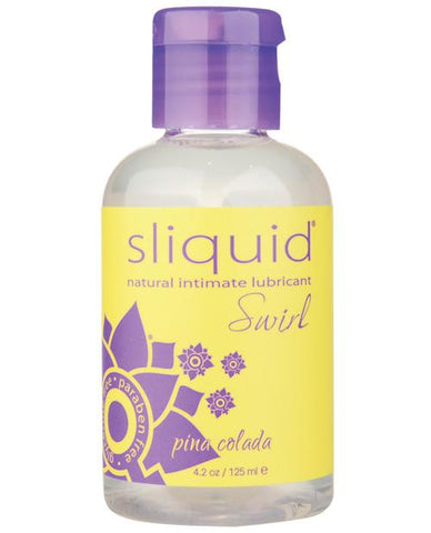 Sliquid Swirl Flavored Natural Lubricant - 4.2 Oz