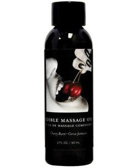 Earthly Body Edible Massage Oil - 2 Oz-Massage Products-Earthly Body-Cherry-Slightly Legal Toys