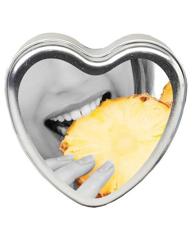 Earthly Body Sun Touched Edible Candle - Heart Tin 4.7 Oz-Setting The Mood-Earthly Body-Pineapple-Slightly Legal Toys