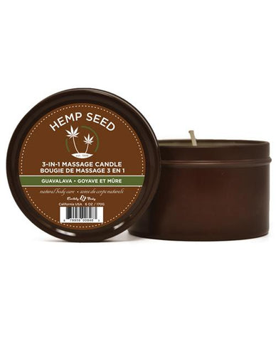 Earthly Body Suntouched Hemp Candle - 6 Oz-Setting The Mood-Earthly Body-Guavalava-Slightly Legal Toys