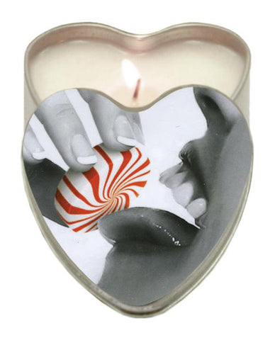 Earthly Body Sun Touched Edible Candle - Heart Tin 4.7 Oz-Setting The Mood-Earthly Body-Mint-Slightly Legal Toys