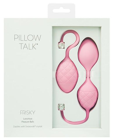 Pillow Talk Frisky Luxurious Pleasure Balls W/Swarovski® Crystal-Sexual Enhancers-B.M.S. Enterprises-Slightly Legal Toys