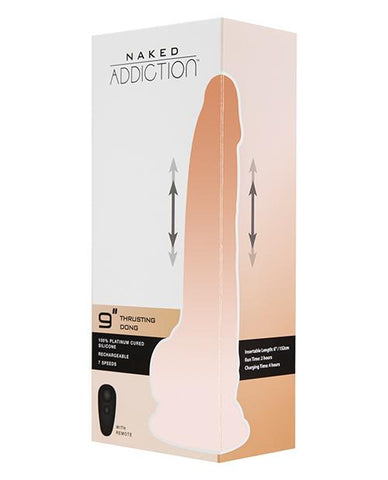 Naked Addiction 9" Thrusting Dong w/Remote