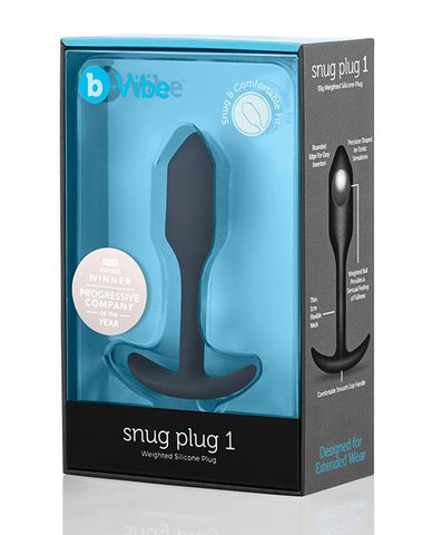 b-Vibe Weighted Snug Plug 1 - 55 g - Slightly Legal Toys - b-Vibe Weighted Snug Plug 1 - 55 g Butt Plugs, silicone Cotr INC