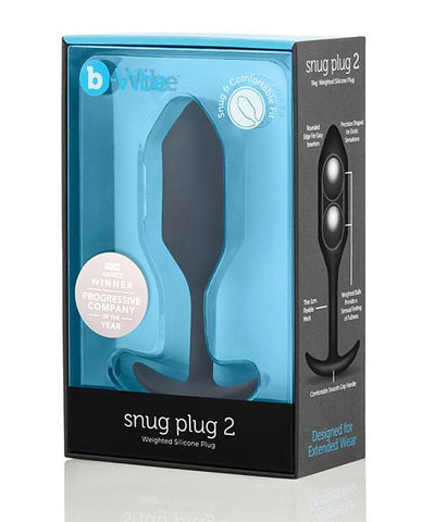 b-Vibe Weighted Snug Plug 2 - 114 g - Slightly Legal Toys - b-Vibe Weighted Snug Plug 2 - 114 g Butt Plugs Cotr INC
