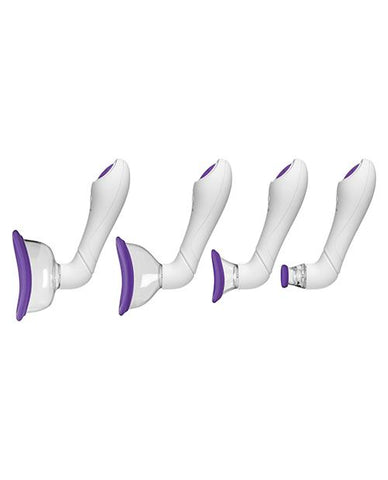 Bloom Intimate Body Pump Automatic Vibrating Rechargeable - Slightly Legal Toys - Bloom Intimate Body Pump Automatic Vibrating Rechargeable abs_plastic, Female Pumps, silicone, WH - White Doc Johnson