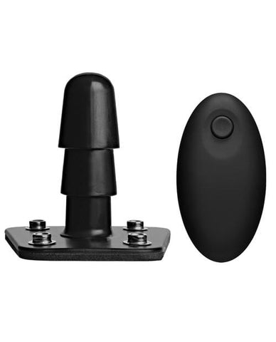 Vac-u-lock Supreme Harness w/Vibrating Plug & Remote