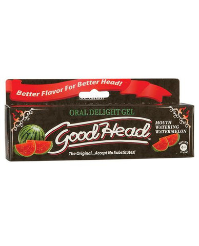 GoodHead Oral Gel - 4 Oz-Sexual Enhancers-Doc Johnson-Mouth Watering Watermelon-Slightly Legal Toys