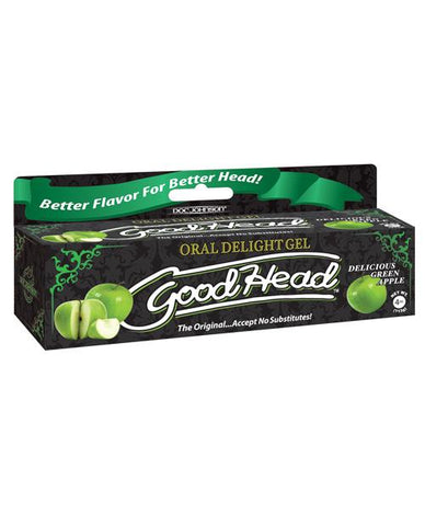 GoodHead Oral Gel - 4 Oz-Sexual Enhancers-Doc Johnson-Delicious Green Apple-Slightly Legal Toys