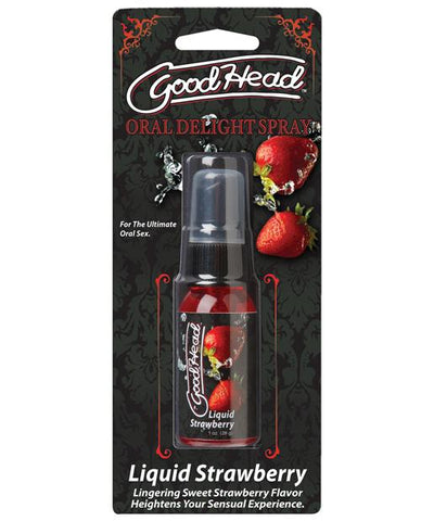 GoodHead Oral Delight Spray-Sexual Enhancers-Doc Johnson-Liquid Strawberry-Slightly Legal Toys