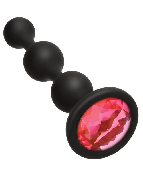 Booty Bling Wearable Silicone Beads-Anal Products-Doc Johnson-Pink-Slightly Legal Toys