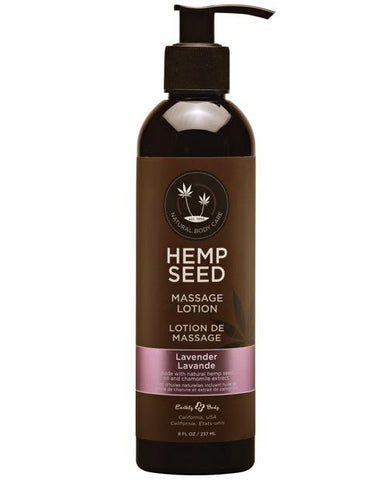 Earthly Body Hemp Seed Massage Lotion-Massage Products-Earthly Body-Lavender-8 oz.-Slightly Legal Toys