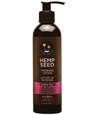 Earthly Body Hemp Seed Massage Lotion-Massage Products-Earthly Body-Skinny Dip-8 oz.-Slightly Legal Toys