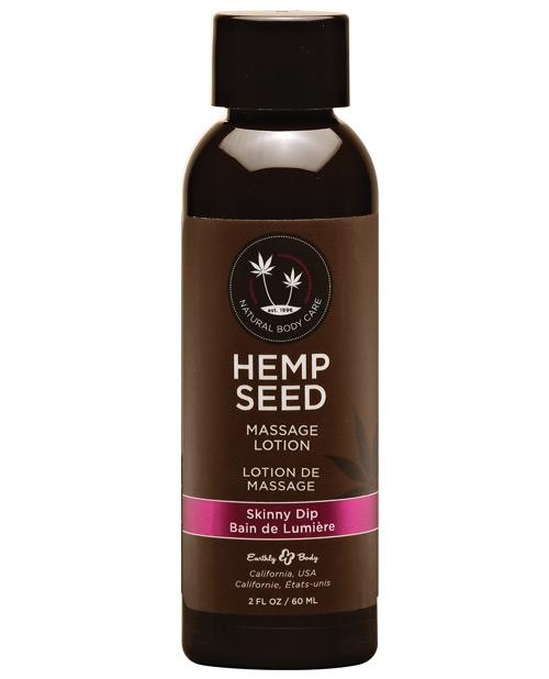 Earthly Body Hemp Seed Massage Lotion-Massage Products-Earthly Body-Skinny Dip-2 oz.-Slightly Legal Toys