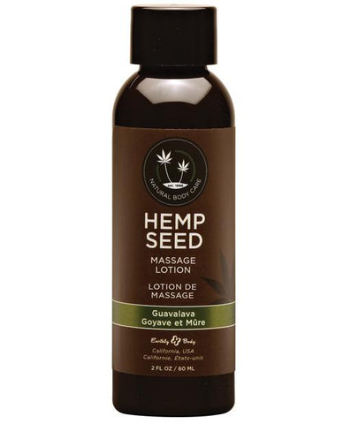 Earthly Body Hemp Seed Massage Lotion-Massage Products-Earthly Body-Guavalava-2 oz.-Slightly Legal Toys