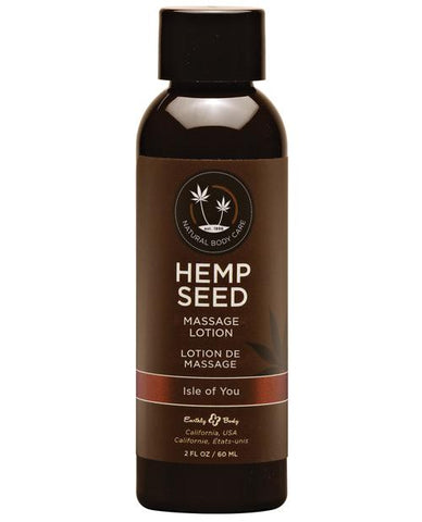 Earthly Body Hemp Seed Massage Lotion-Massage Products-Earthly Body-Isle of You-2 oz.-Slightly Legal Toys