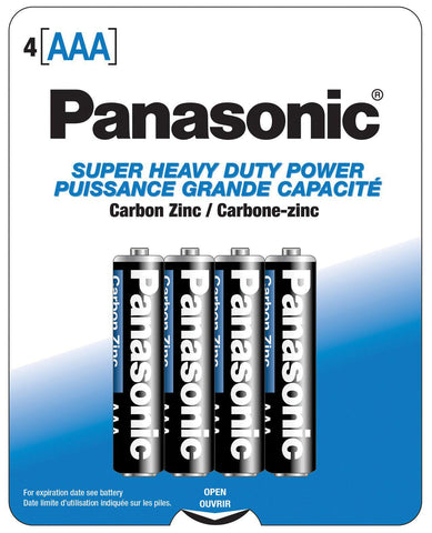 Panasonic Super Heavy Duty Battery AAA - Pack Of 4-Batteries-Power Technology-Slightly Legal Toys