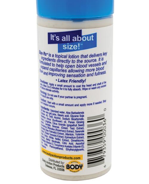 Size Rx Lotion - 2 Oz Bottle-Sexual Enhancers-Body Action Products-Slightly Legal Toys