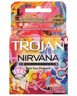 Trojan Nirvana Condom - Pack Of 3-Condoms-Paradise Marketing-Slightly Legal Toys
