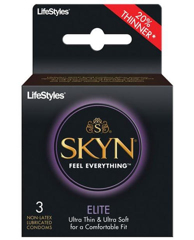 Lifestyles Skyn Elite - Pack Of 3-Condoms-Paradise Marketing-Slightly Legal Toys