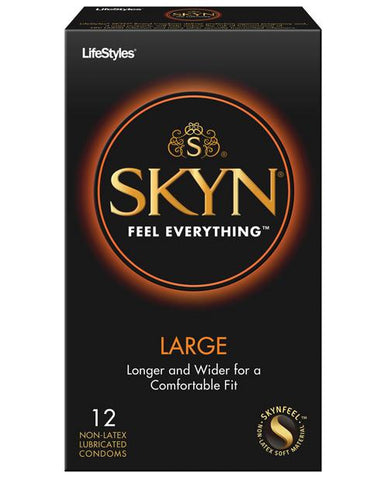 Lifestyles Skyn Large Non-latex - Box Of 12-Condoms-Paradise Marketing-Slightly Legal Toys