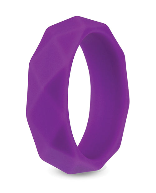 Blush Wellness Geo C Ring - Slightly Legal Toys - Blush Wellness Geo C Ring Cockrings & Lassos, PR - Purple, prolong, silicone Blush Novelties